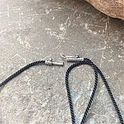 Украшения handmade. Livemaster - original item Nylon cord with silver lock 2 mm. Handmade.