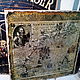 Панно 30х30 деревянное рельефное Карта 1614 г_Капитан Джон Смит W0113, Картины, Москва,  Фото №1