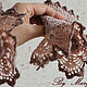 Cuffs with lace ' Pink lace'. Gloves. By Margo. Online shopping on My Livemaster.  Фото №2