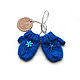 Doll mittens 5 cm knitted blue, Clothes for dolls, Moscow,  Фото №1
