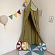 Балдахин шатёр из муслина. Балдахин для кроватки. Маргарита tipi_workshop. Интернет-магазин Ярмарка Мастеров.  Фото №2