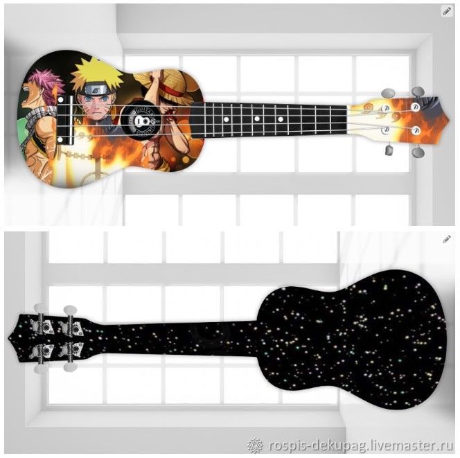 Укулеле "Аниме"(в ассортименте) гавайская гитарка купить в интернет