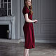 Order PETRA cotton dress! in cherry color. BRAGUTSA. Livemaster. . Dresses Фото №3