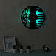 Wall clock with LED light from the album piano and Key, Vinyl Clocks, St. Petersburg,  Фото №1