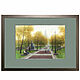 Order Moscow Yauzsky Boulevard autumn landscape watercolor drawing. ulumbekov (ulumbekov). Livemaster. . Pictures Фото №3