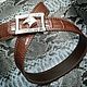 Genuine crocodile leather belt, in brown color. Straps. SHOES&BAGS. My Livemaster. Фото №6