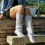 Обувь ручной работы handmade. Livemaster - original item boots: STELLA - Leather Summer boots - Handmade Boots - Black. Handmade.