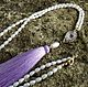 Long with pendant of pearls with drosou and tassel. Necklace. Ludmila-Stones (Ludmila-Stones). My Livemaster. Фото №4