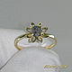 Ring 'Sunny-grey' gold 585, natural diamond. VIDEO. Rings. MaksimJewelryStudio. My Livemaster. Фото №4