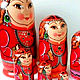 Order Bashkir Red Matryoshka Doll 7-seater Acrylic Wood. matryoshka (azaart). Livemaster. . Dolls1 Фото №3