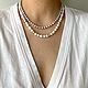 Чокер из жемчуга и серебра. Бусы из жемчуга и серебра. Чокер. 4NADYA Jewelry. Ярмарка Мастеров.  Фото №4