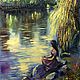Девушка у воды, Картины, Киев,  Фото №1