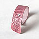 Pink leather cuff bracelet. Cuff bracelet. Two Starlings. Online shopping on My Livemaster.  Фото №2