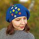 Knit beret hat women - french beret - spring elegant ladies hat. Berets. Джемпера, шапки, палантины от 'Azhurles'. Online shopping on My Livemaster.  Фото №2