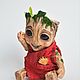 Baby Groot 'Guardians of the galaxy'. Portrait Doll. Workshop Darkness Dies. My Livemaster. Фото №4