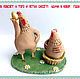 Order I have to ostrich.... Cock. Chicken. Ceramics. smile in clay. Livemaster. . Figurines Фото №3