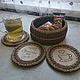 Набор для чаепития.  Подставки под горячее, Подставка под горячее, Кропоткин,  Фото №1