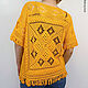 Trendy Crochet T-shirt Muy buen amarillo. T-shirts. talking-sweater. My Livemaster. Фото №4