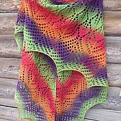 Аксессуары handmade. Livemaster - original item Festival shawl knitting wool fishnet. Handmade.