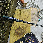 Субкультуры handmade. Livemaster - original item The author`s Magic wand Harry Potter blue silver. Handmade.
