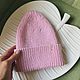 Шапка бини из 100% шерсти мериноса. Шапки детские. MY FLOWER KNITTING. Ярмарка Мастеров.  Фото №6