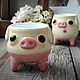  Pig-cow, mug on legs, Mugs and cups, Barnaul,  Фото №1