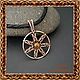 Кулон "Семиконечная звезда" медь. Кулон. LANAJEWELRY Медные украшения: цепочки, кольца, браслеты, кулоны, серьг. Ярмарка Мастеров.  Фото №5