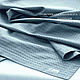 Полотенце-плед из льна с хлопком вафельное Голубой графит, Полотенца, Иваново,  Фото №1