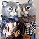 . Кошкины. Куклы из шерсти. Войлочная игрушка. Лариса КолАржова  КОШКИН ДОМ (kolarzhova). Ярмарка Мастеров.  Фото №4