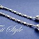 Серебряные серьги с горным хрусталём ,,DROP,,. Серьги классические. Tati Style. Интернет-магазин Ярмарка Мастеров.  Фото №2