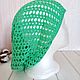 Заказать Шапка - мешок летняя Мятный июль. Ирина Кислицына (crochet-irina). Ярмарка Мастеров. . Шапки Фото №3