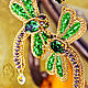 Earrings Dragonflies. Green earrings. Luxury earrings. Earrings. LADY-LIZA jewelry shop. Online shopping on My Livemaster.  Фото №2