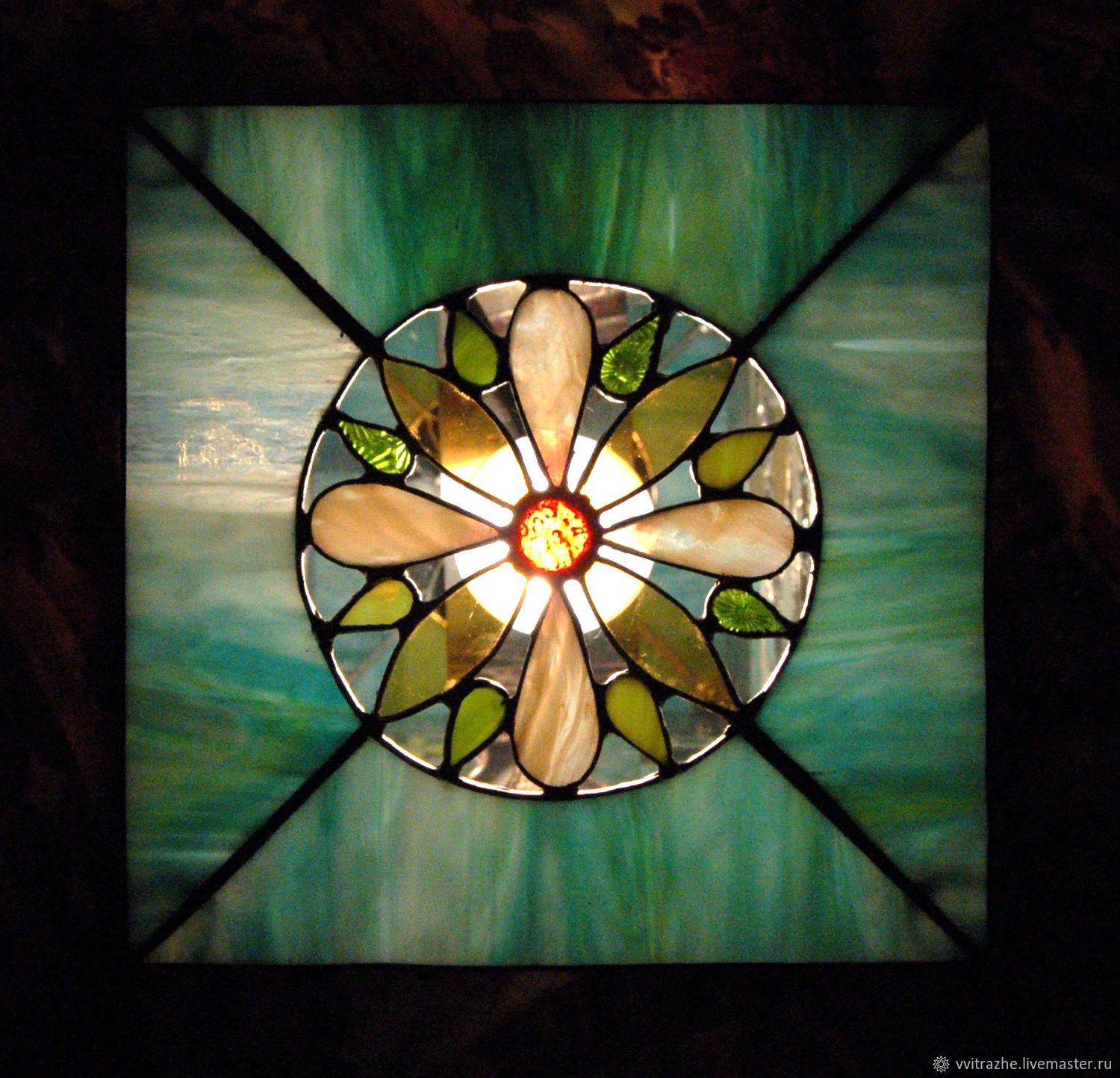 Витражный светильник " Индийский слон" – заказать на Ярмарке Мастеров ...