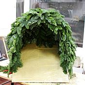Живые ветки Ягоды Илекс с листьями. Пучок. Новогодняя флористика