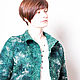 Jacket felted 'emerald Karakul'. Suit Jackets. Юлия Левшина. Авторский войлок COOLWOOL. My Livemaster. Фото №5