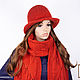 Order Accessories set: hat and scarf / Merino wool. Knitwear shop Fairy Tale by Irina. Livemaster. . Headwear Sets Фото №3