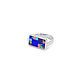 Lapis lazuli, Turquoise, Charoite, Rhodonite RING. Ring size 17. Rings. ARIEL - MOSAIC. Online shopping on My Livemaster.  Фото №2