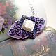 Lilac twilight brooch, very peri, 9 x 5,5 cm. Brooches. Elysever jewelry. Online shopping on My Livemaster.  Фото №2