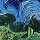Картина Ван Гог «Домики с соломенными крышами в Кордевилле». Картины. Елена Андреева. Интернет-магазин Ярмарка Мастеров.  Фото №2