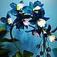 Order Flower-lamp 'azure Orchid'. Elena Krasilnikova. Livemaster. . Nightlights Фото №3
