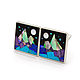 EARRINGS Landscape of natural stones. Earrings of a copyrighted work, Earrings, Moscow,  Фото №1