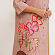 The shirt dress is dusty pink with bright embroidery. Dresses. NATALINI. Ярмарка Мастеров.  Фото №5