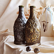 Темно-серая именная декоративная бутылка, индивидуальный подарок