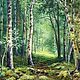 Fair masters,landscape,oil ,painting,painting gift birch oil painting, painting gift,painting to order, Russian landscape, the author's work
