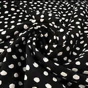 Материалы для творчества handmade. Livemaster - original item Fabrics:Viscose stains on black Moschino. Handmade.