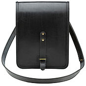 Сумки и аксессуары handmade. Livemaster - original item Makar leather bag (black). Handmade.