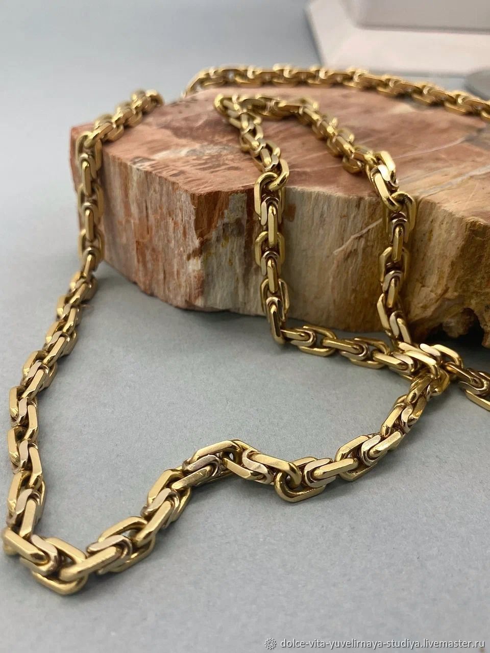 Мужская золотая цепь. Крупная золотая цепь в интернет-магазине ЯрмаркаМастеров по цене 1000000 ₽ – RL16QRU