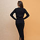 Order Women's Black Suit with Skirt. SHAPAR - knitting clothes. Livemaster. . Suits Фото №3