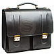 Men's leather briefcase Prestige black, Men\'s bag, St. Petersburg,  Фото №1