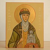 Icon of the Theotokos of Vladimir (hand painted)